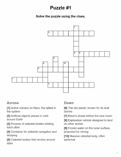 AI Crossword - 8 puzzles PDF preview