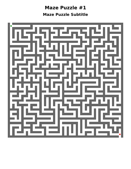 Maze 25x25 Classic - 50 puzzles PDF preview