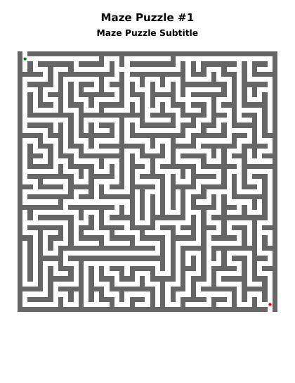 Maze 25x25 Classic - 75 puzzles PDF preview