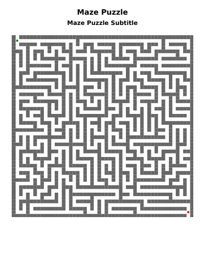 Maze 25x25 - Classic PDF preview