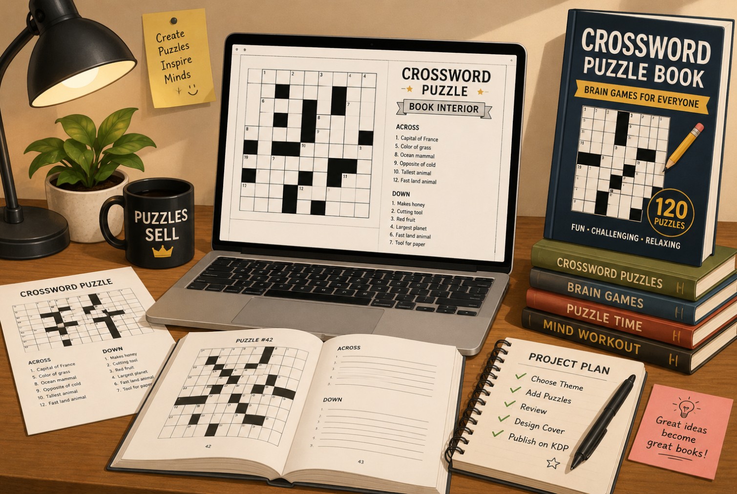 Creador de Crucigramas IA para KDP