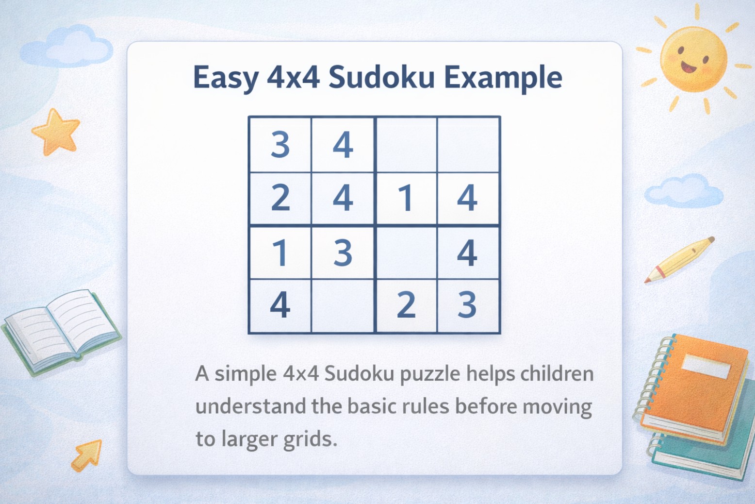 Sudoku for Kids – Easy Printable Sudoku Puzzles for Children